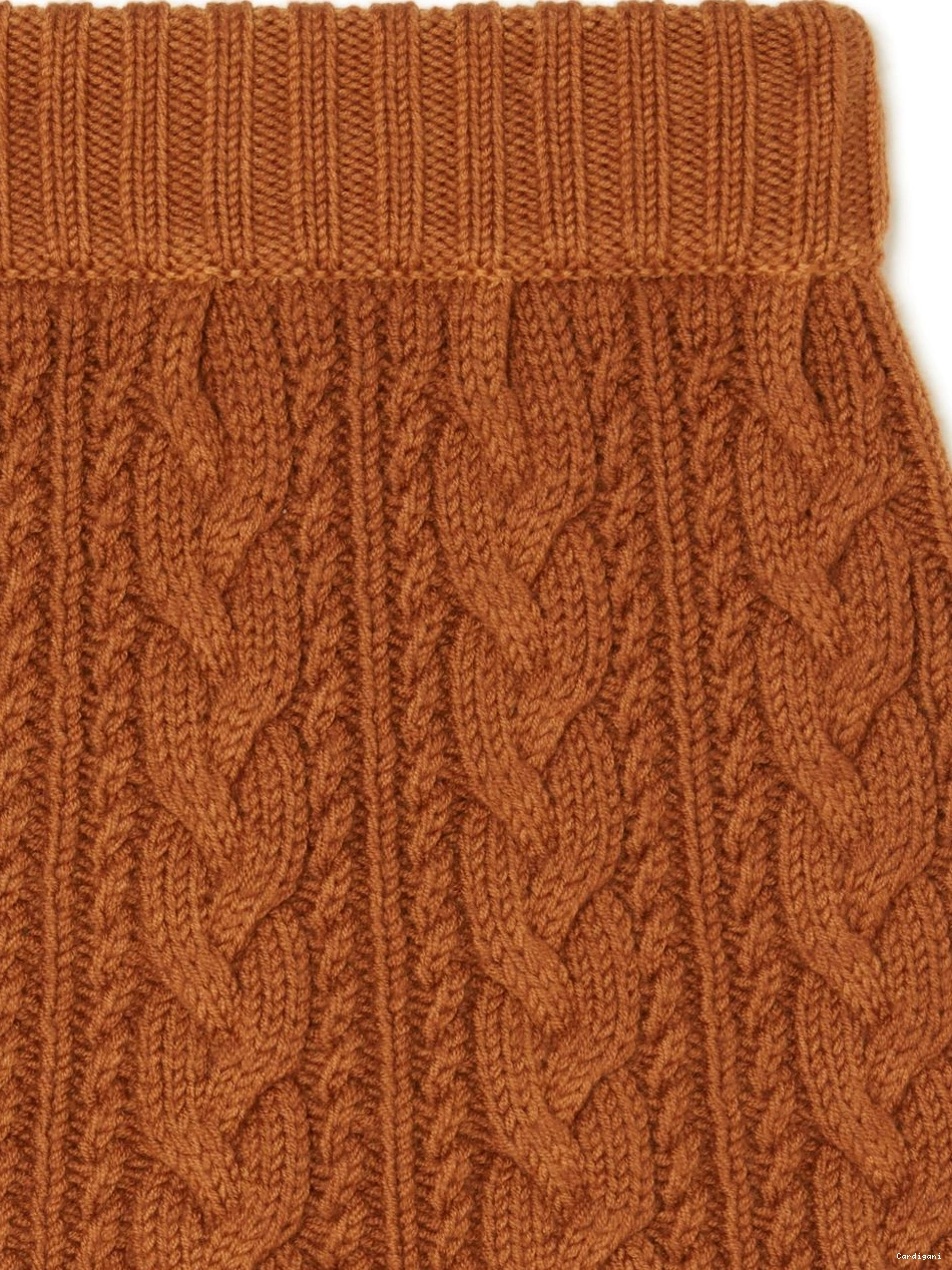 Affordable Women cable-knit Alanui skirt mid-rise 0719